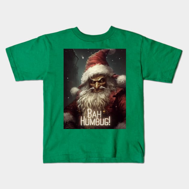 Bah Humbug Kids T-Shirt by Deisgns by A B Clark 